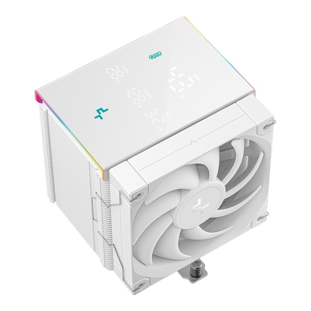 ระบบระบายความร้อนด้วยอากาศCPU AIR COOLER (พัดลมซีพียู) DEEPCOOL AK500 DIGITAL PRO WH (WHITE)