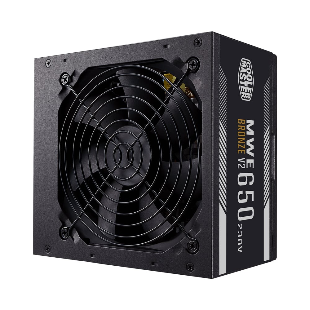 POWER SUPPLY - COOLER MASTER MWE 650 BRONZE - V2 230V - 650W 80 PLUS BRONZE (BLACK) (ATX) (MPE-6501-