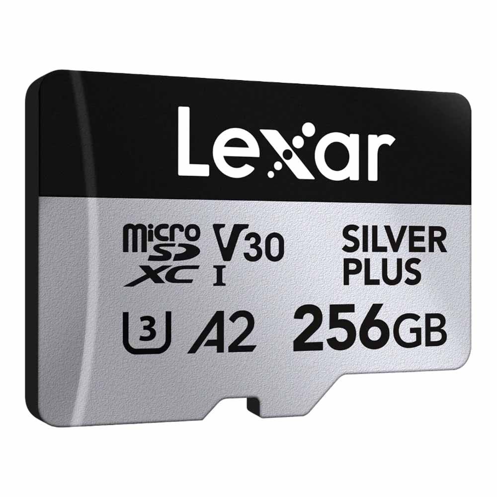 เมมโมรี่การ์ด 256 GB MICRO SD CARD (ไมโครเอสดีการ์ด) LEXAR PROFESSIONAL SILVER PLUS (LMSSIPL256G)