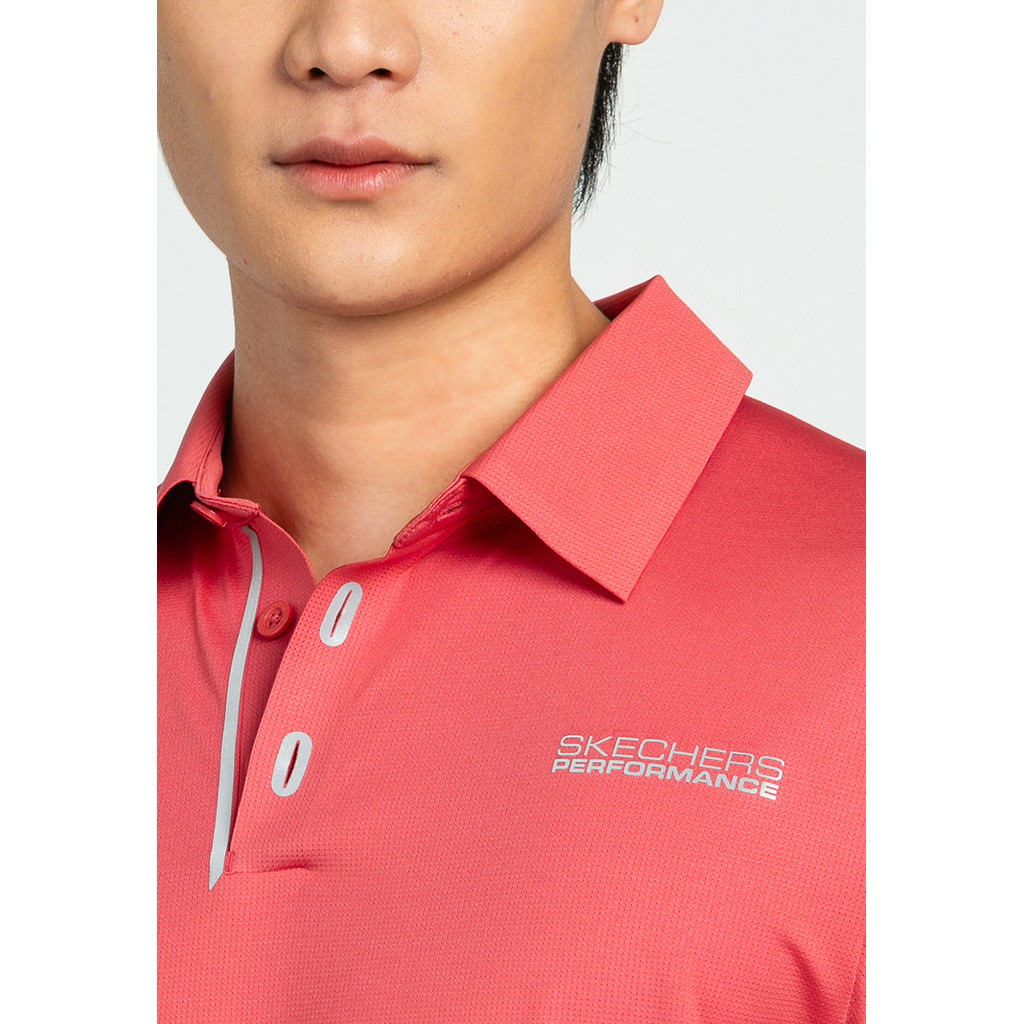 Skechers สเก็ตเชอร์ส เสื้อโปโลผู้ชาย Men Walking Performance Polo Tee - SP325M280-MR01 — صورة 3