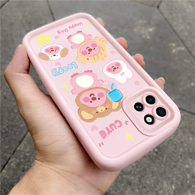 เคสสำหรับ Infinix Smart 6 เคสโทรศัพท์บีเวอร์สามสีซิลิโคนกันกระแทก