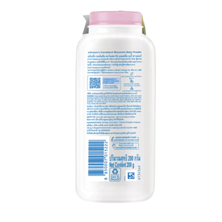 จอห์นสัน แป้งเด็ก คอร์นสตาร์ช บลอสซั่ม เบบี้ พาวเดอร์ 200 ก. X2 Johnson's Baby Cornstarch Blossom Powder 200 g. x2