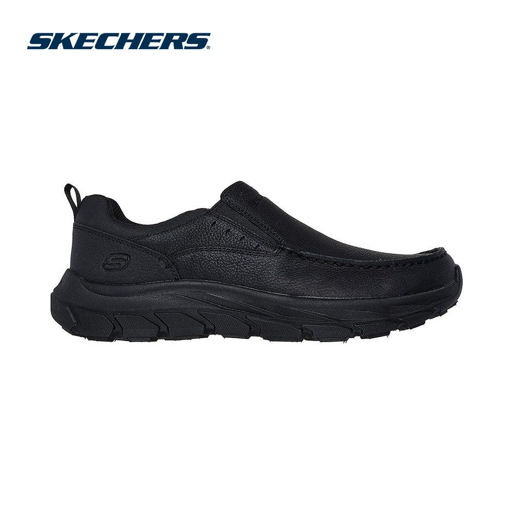 Skechers สเก็ตเชอร์ส รองเท้าผู้ชาย Men USA Zenfield Fredrick Shoes - 205312-BBK Air-Cooled Memory Foam