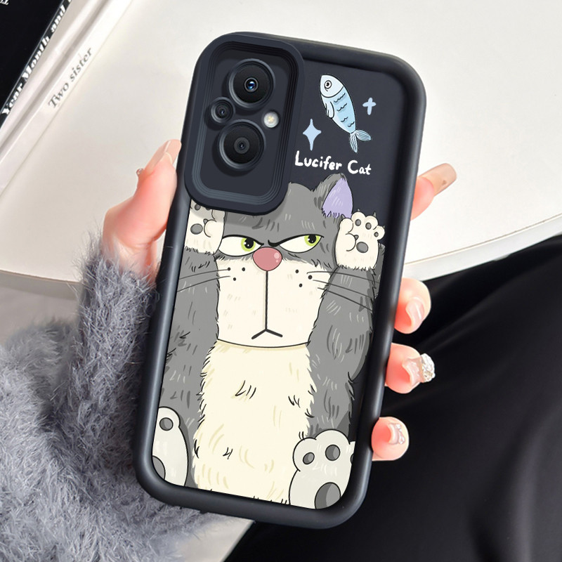 เคสสำหรับ OPPO Reno 7Z 5G 8Z 5G 7 Lite 5G 8 Lite 5G เคสโทรศัพท์แมวน่ารักกันกระแทก