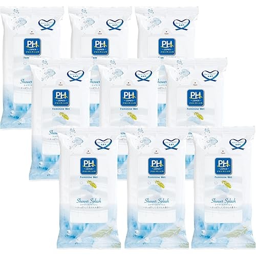 PH JAPAN PREMIUM Wet Sheets for Delicate Zone, Portable, Made in Japan, Zone Care 9 pcs