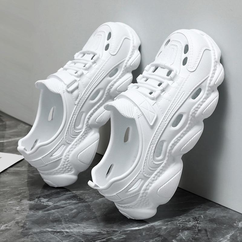 Tikp4 รองเท้าผ้าใบผู้หญิง EVA ป้องกันแสงแดดที่ระบายอากาศได้ ด้านล่างนุ่ม พื้นหนา รองเท้าผ้าใบ1751354656983