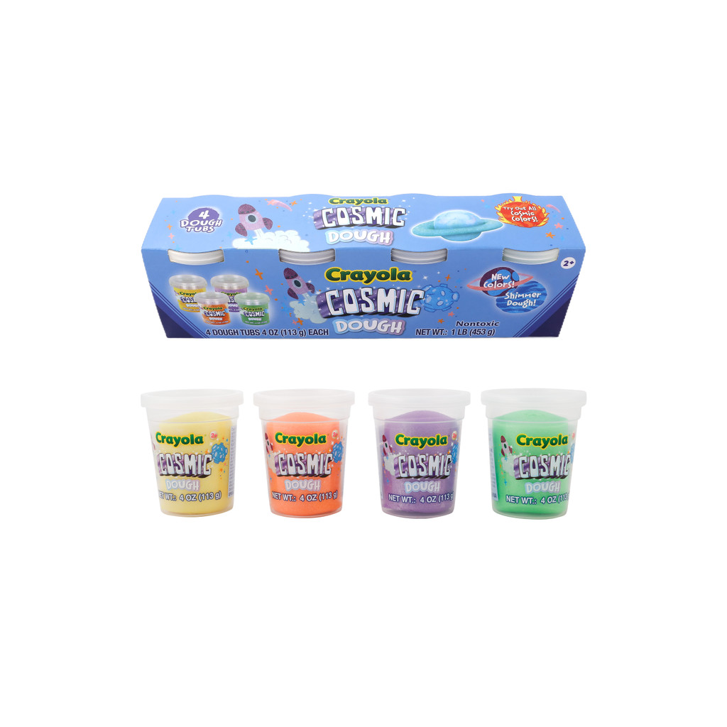 Crayola Cosmic 4oz 4pk Dough set เครโยล่า แป้งโดว์ ขนาด 4ออนซ์ แพ็ค 4ชิ้น A1-3117