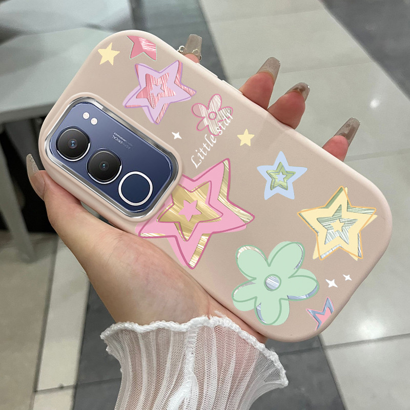 เคสสำหรับ VIVO Y19s Y29 5G เคสโทรศัพท์ดอกไม้ดาวกันกระแทก