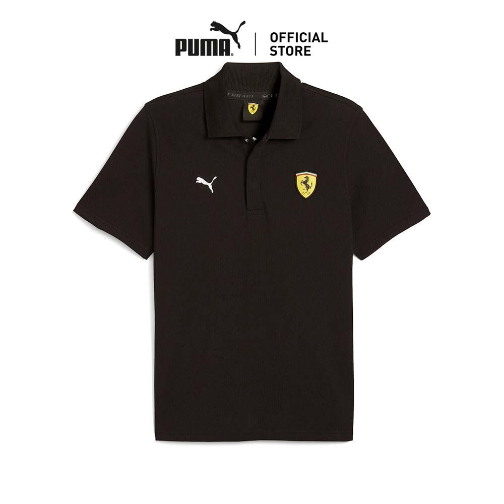 PUMA Auto เสื้อโปโลผู้ชาย Scuderia Ferrari Race Graphic Male สีดำ - 62705301