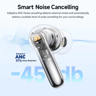 QCY Melobuds N50 True Wireless หูฟังไร้สาย In-Ear ตัดเสียงรบกวน ANC ไมค์ 6 ตัว AI ตัดเสียงรบกวน