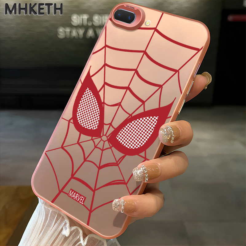 MHKETH เคสสำหรับ OPPO A5 A3s A12e A7 A5s A12 A12s A11k Realme C1 เคสโทรศัพท์ผิวเกล็ดน้ำแข็งมนุษย์แมงมุมคลาสสิก ราคา ถูกที่สุด ดีลบีเคเค แกลเลอรีภาพที่ 3