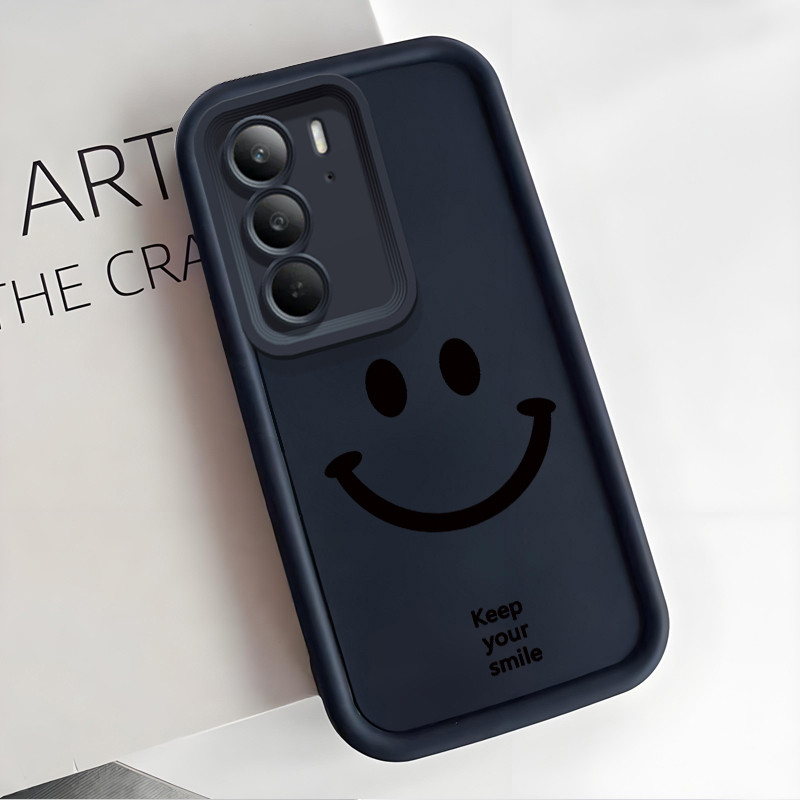 เคสสำหรับ Realme C75 4G C75X 4G 14X 5G เคสรอยยิ้มที่เรียบง่าย