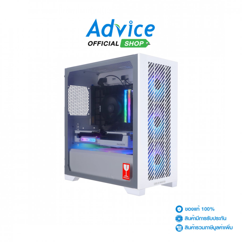 คอมประกอบ Advice : Computer Set AMD #A237 RYZEN 7 8700F AMD RX 9060XT 16GB ASROCK STEEL LEGEND (OC/D