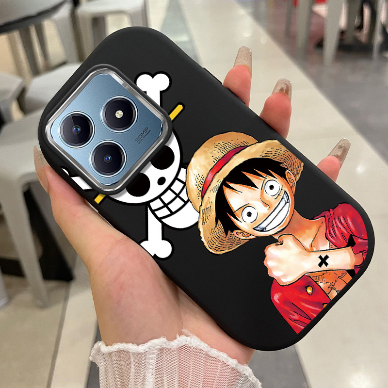 เคสสำหรับ Realme C63 C61 Narzo N63 Narzo N61 Note 60 Note 60X เคสโทรศัพท์ตัวเอกอนิเมะกันกระแทกกลมและอ้วน