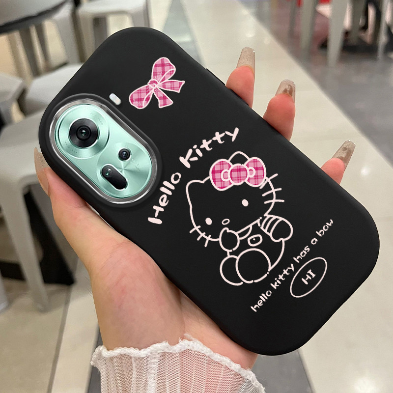 เคสสำหรับ OPPO Reno 11 5G 11 Pro 5G 11F 5G เคสโทรศัพท์แมวกุทัณฑ์กันกระแทกกลมและอ้วน