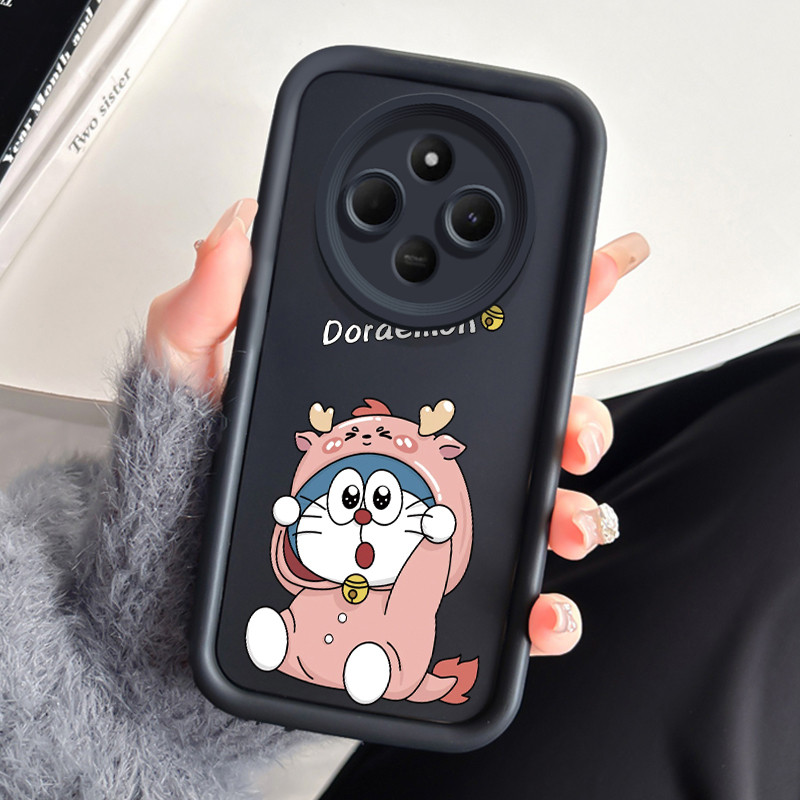 เคสสำหรับ Xiaomi Redmi 14C 4G 14C 5G A3 Pro 4G A4 5G POCO C75 เคสโทรศัพท์แมวน่ารักสามสีซิลิโคนกันกระแทก