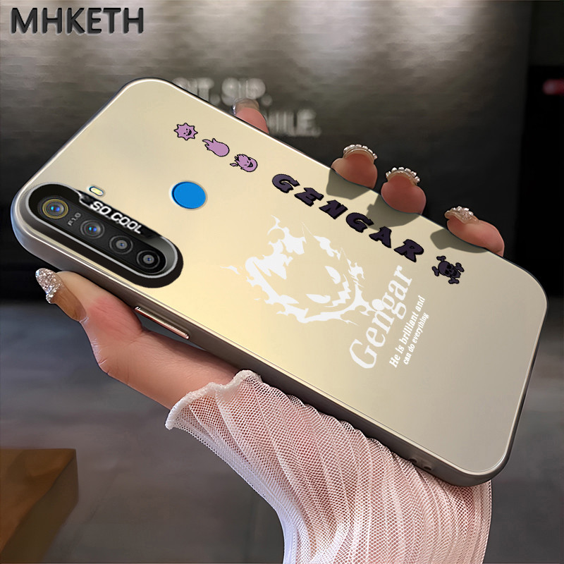 MHKETH เคสสำหรับ Realme 5 5i 5s 6i C3 C3i เคสโทรศัพท์ผิวเกล็ดน้ำแข็งลายการ์ตูนปิกาจู