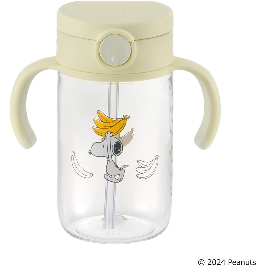 Richell Peanuts Collection Outing Straw Mug FS 320 1 Piece 11.8 fl oz (320 ml) Snoopy From Around 7 