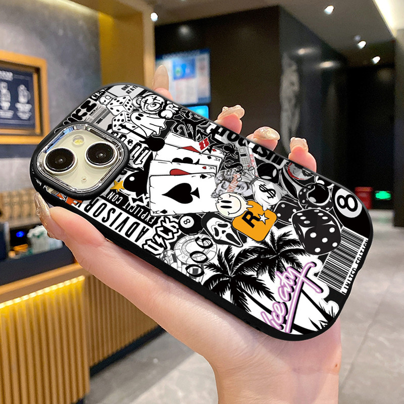 เคสสำหรับ OPPO A60 4G เคสโทรศัพท์แบรนด์อินเทรนด์กันกระแทกกลมและอ้วน - รูปที่ 5