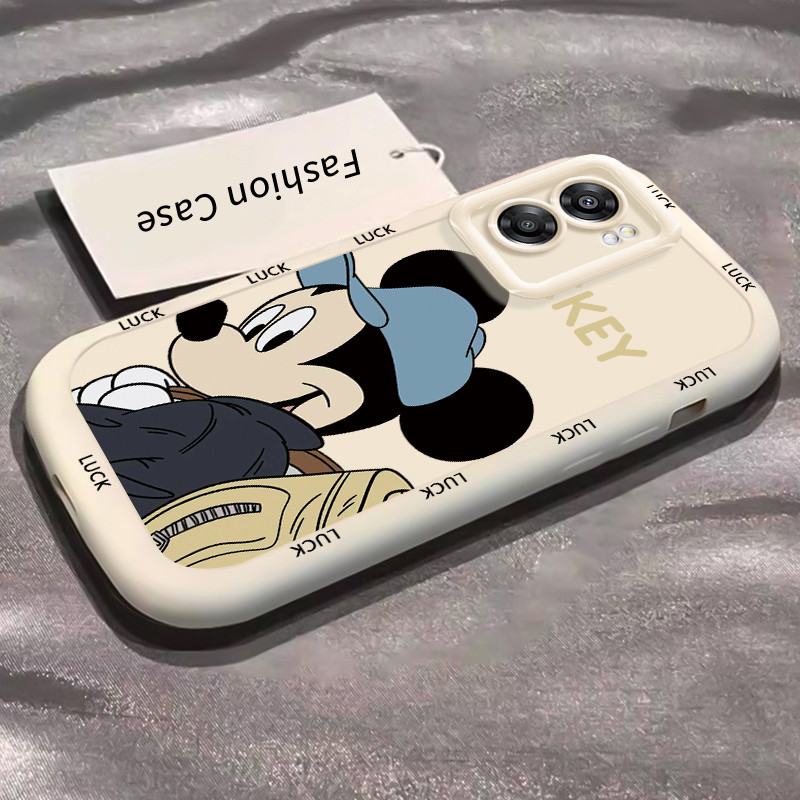 เคสสำหรับ OPPO A57 2022 A77 2022 A57s A57e A77s เคสโทรศัพท์เมาส์น่ารักกันกระแทกป้องกันการตก