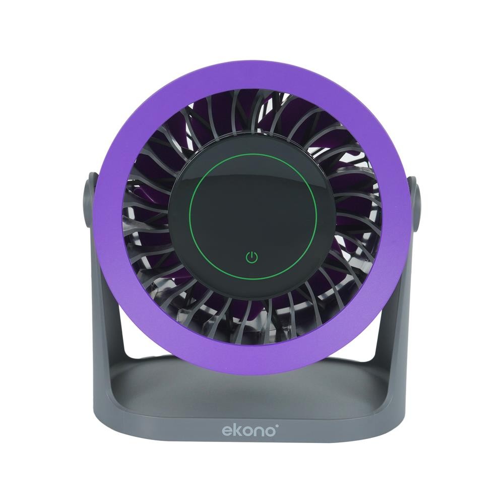 [ซื้อ1แถม1 *กดลงตะกร้า2ชิ้น] HomePro พัดลมพกพา 5 นิ้ว  EK-PTB07 สีเทา แบรนด์ EKONO