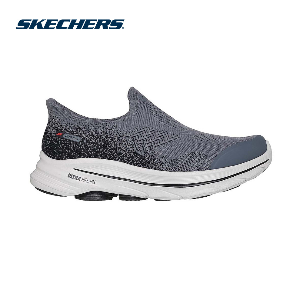Skechers สเก็ตเชอร์ส รองเท้าผู้ชาย Men Slip-Ins GOwalk 8 Pelayo Walking Shoes - 216784-GYBK Air-Cool