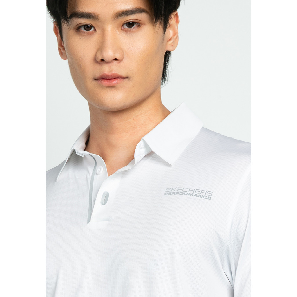 Skechers สเก็ตเชอร์ส เสื้อโปโลผู้ชาย Men Walking Performance Polo Tee - SP325M280-0019 — صورة 3