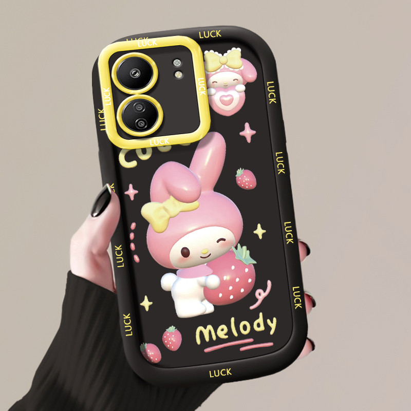 เคสสำหรับ Xiaomi Redmi 13C เคสโทรศัพท์กระต่ายกันกระแทกป้องกันการตก - รูปที่ 5