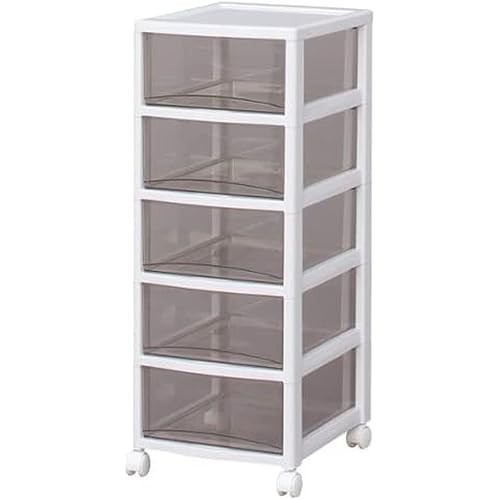 IRIS OHYAMA IRIS OHYAMA หน้าอกใสสุดของลิ้นชัก สีขาว/น้ําตาลใส SCE-050