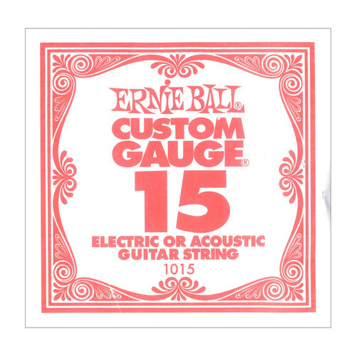 ERNIE BALL ERNIE BALL 1015 สายกีต้าร์ Rose .015 PLAIN STEEL STRING SINGLE

