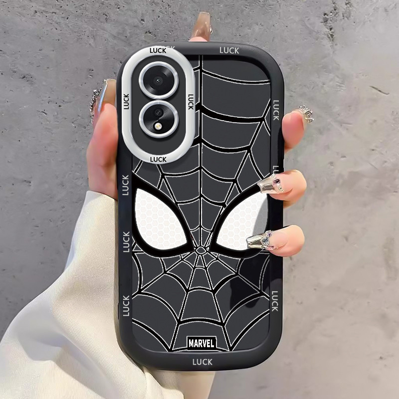 เคสสำหรับ OPPO A18 A38 เคสโทรศัพท์ใยแมงมุมกันกระแทกป้องกันการตก