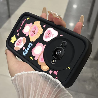 เคสสำหรับ Xiaomi Redmi A3 A3X POCO C61 เคสโทรศัพท์บีเวอร์สามสีซิลิโคนกันกระแทก