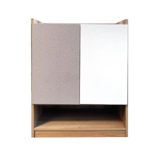 FURDINI ตู้วางรองเท้า FINE 60 ซม. ลายไม้/ครีมขาวผ้า จัดส่งโดย HomePro