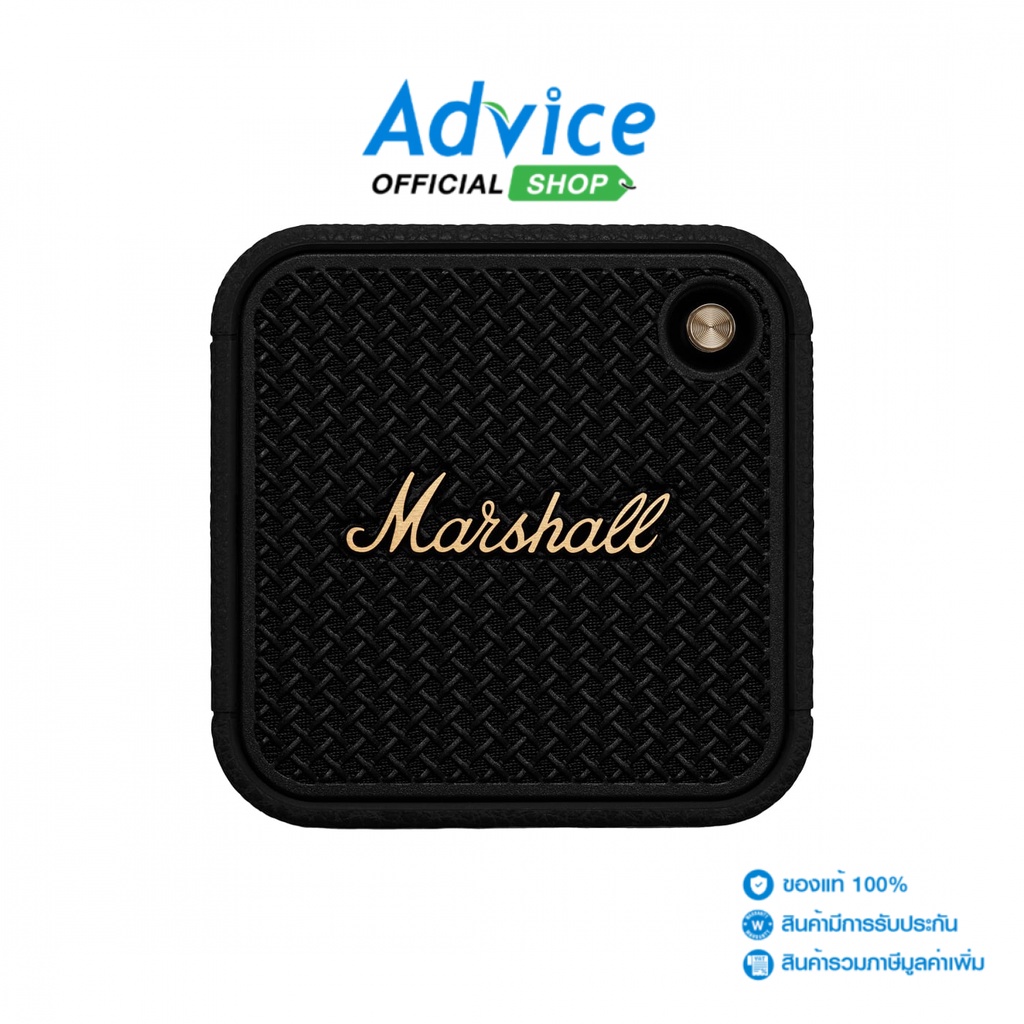 (1.0) ลำโพง MARSHALL (Willen II) BLUETOOTH Portable Black and Brass (1006714) - A0162017