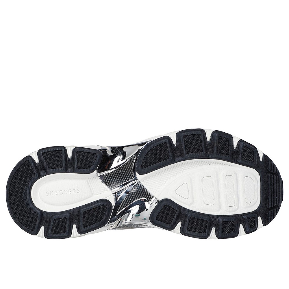 Skechers สเก็ตเชอร์ส รองเท้าผู้ชาย Men SKX Street Shadow Stellar 90 Shoes - 183216-SIL Air-Cooled Memory Foam