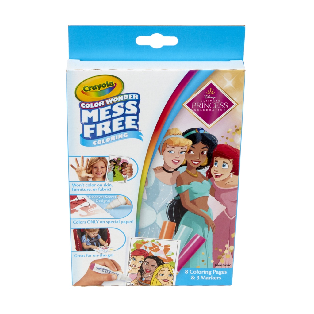 Crayola Mess Free Color Wonder Princess Coloring Page Mini เครโยล่า ชุดระบายสี เจ้าหญิงดีสนีย์ ชุดเล็ก 75-2811