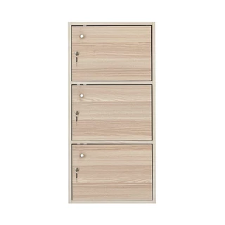 ตู้ล็อกเกอร์ 3 ชั้น KASSA รุ่น 3DK ขนาด 42 x 29 x 87 ซม. สีไวท์เมเปิล