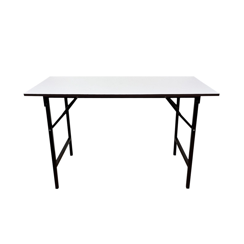 โต๊ะพับอเนกประสงค์หน้าเมลามีน KASSA ขนาด 120 x 60 x 75 ซม. สีขาว