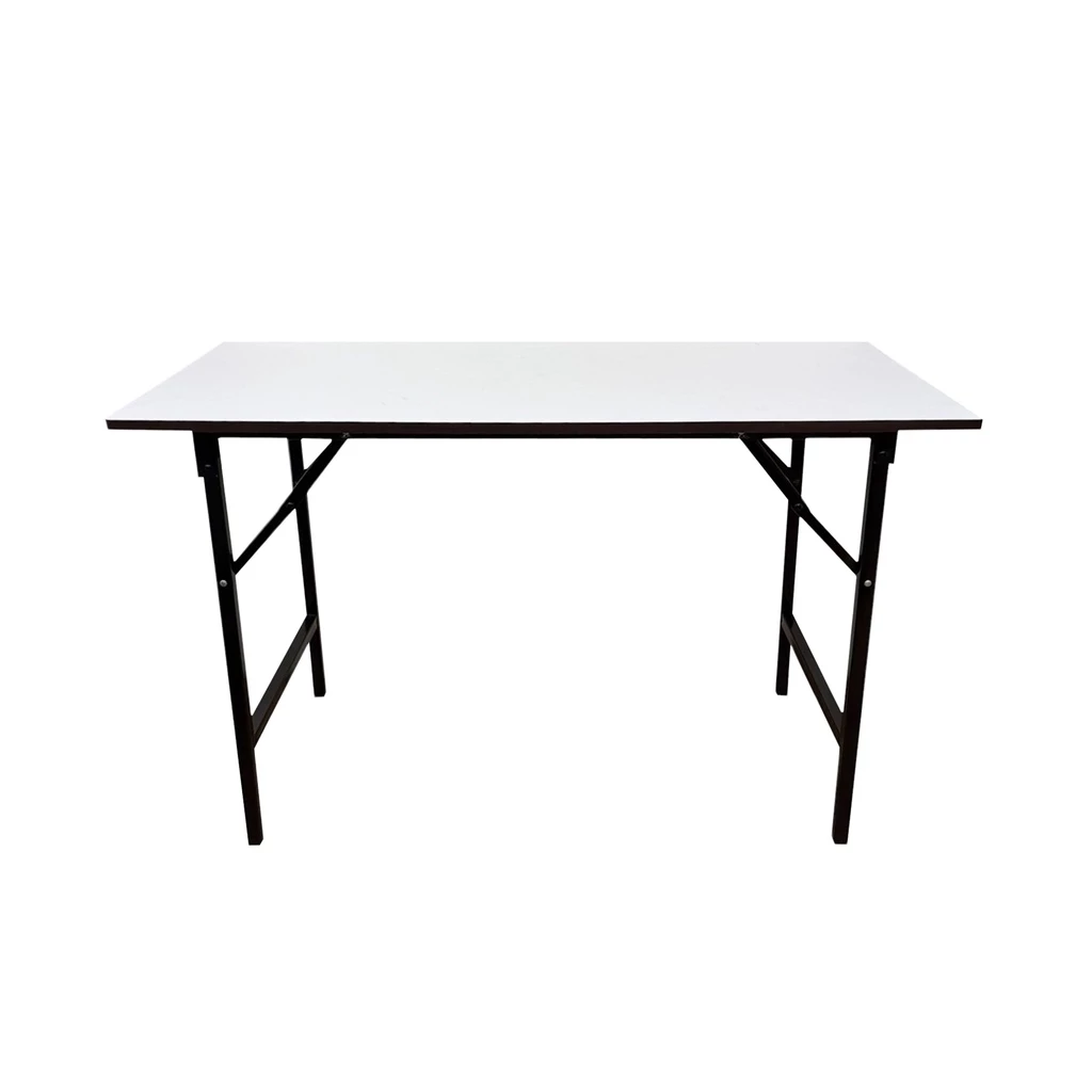 โต๊ะพับอเนกประสงค์หน้าเมลามีน KASSA ขนาด 120 x 60 x 75 ซม. สีขาว