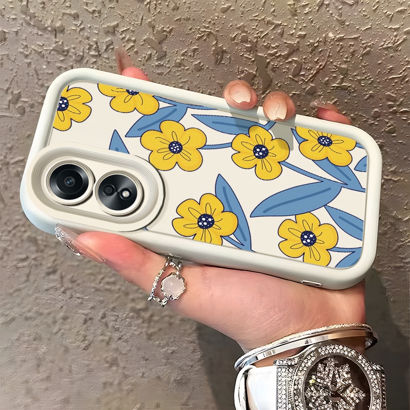เคสสำหรับ OPPO A58 A78 A58 5G A78 5G A58x 5G A1x A2x A98 5G F23 5G A1 5G เคสโทรศัพท์ดอกไม้