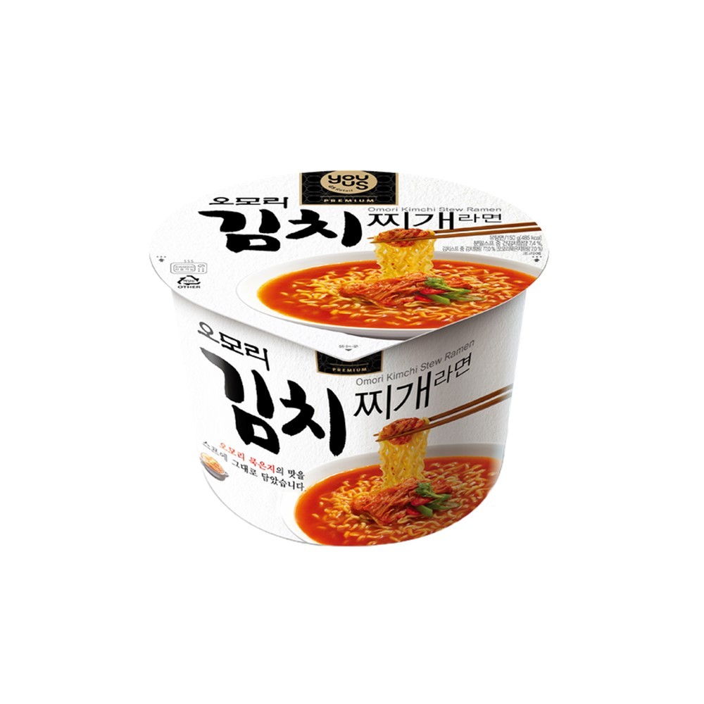 🐝 ยูอัสบิ๊กโบวล์โอโมริกิมจิสตูวราเมน 150ก. 🍯 YOUUS OMORI KIMCHI STEW RAMEN CUP 150G. 🌻 บะหมี่ ซุป โจ