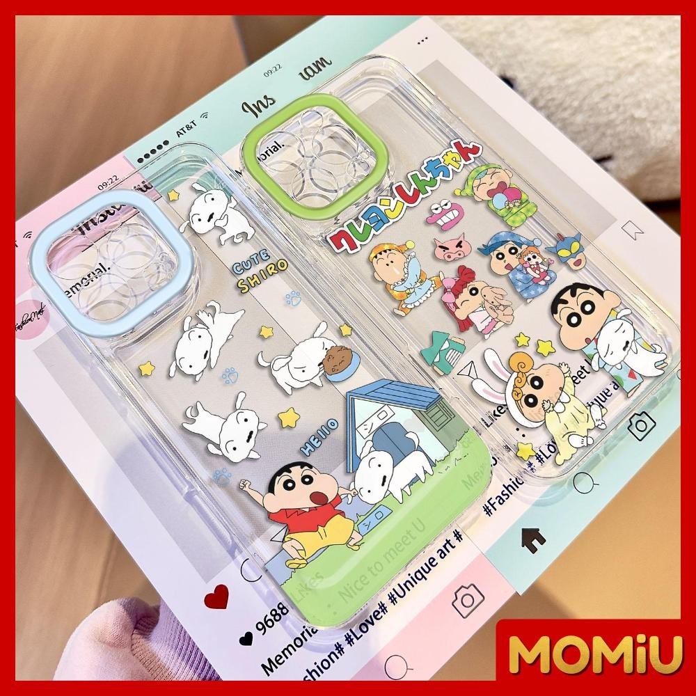 MOMiU - เข้ากันได้สำหรับ เคสไอโฟน11 เคส iphone 16 Pro Max 7Plus XR 12 13 14 15 เคสใส ไดโนเสาร์ลูกสุนัขสุดน่ารัก