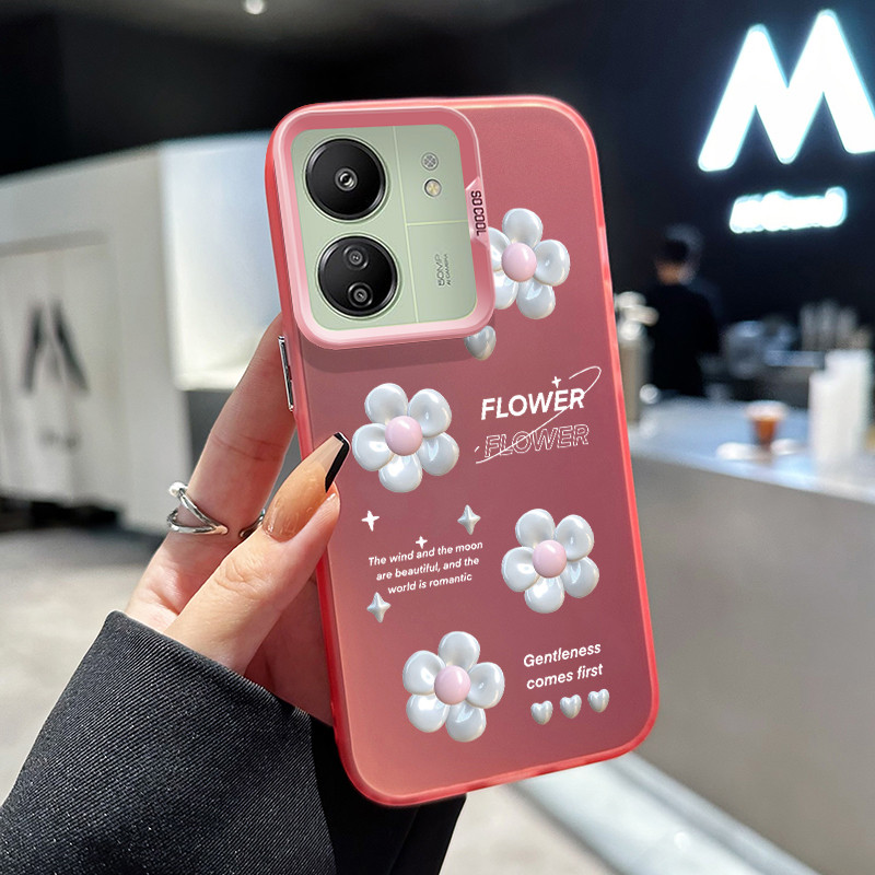 เคสสำหรับ Xiaomi Redmi 13C 4G 13C 5G POCO C65 4G POCO M65 4G เคสโทรศัพท์ดอกไม้