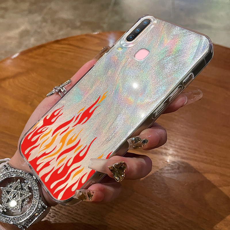 เคสสำหรับ VIVO Y12 Y12i Y15 Y17 Y3 Y3s Y17s Y36i G2 Y28 5G เคสโทรศัพท์เปลวไฟ