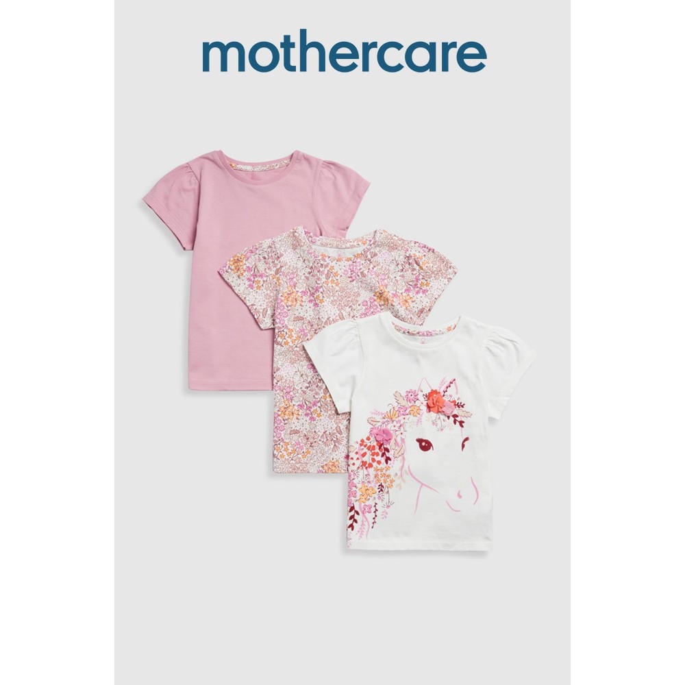 Áo thun bé gái Mothercare Homestead T‑Shirt - bộ 3 JL635