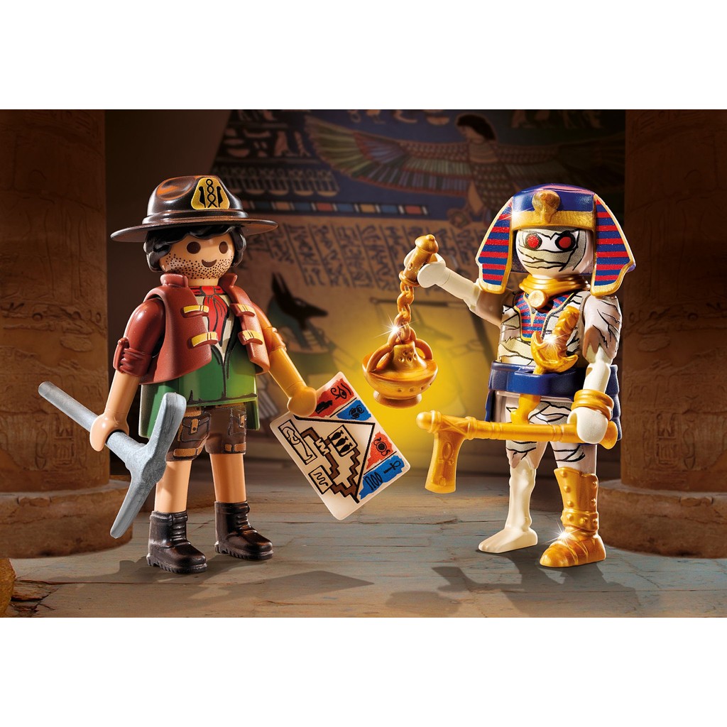 Playmobil 71796 Duo Pack Treasure Hunter and Mummy ดูโอแพ็ค นักล่าสมบัติและมัมมี่