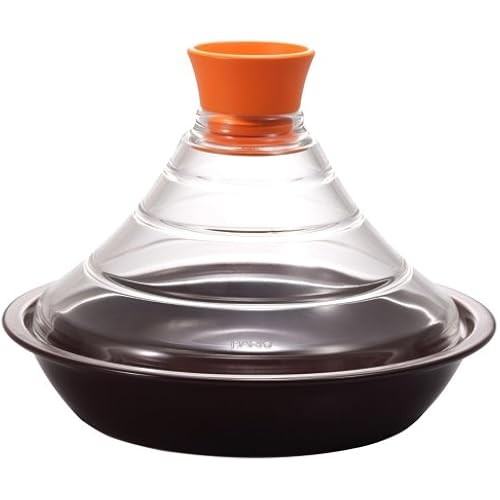 HARIO Tajine pot with a glass lid Orange TN-200COR