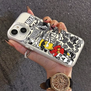 เคสสำหรับ iPhone 6 Plus 6s Plus 7 Plus 8 Plus SE 2020 X Xr Xs Max เคสโทรศัพท์แบรนด์อินเทรนด์โปร่งใส