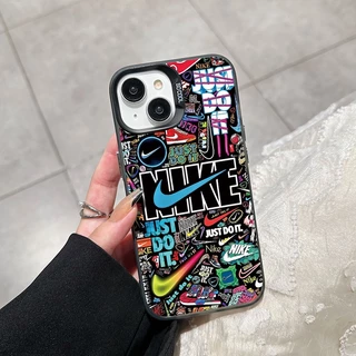 เคสสำหรับ iPhone 6 Plus 6s Plus 7 Plus 8 Plus SE 2020 X Xr Xs Max เคสโทรศัพท์แบรนด์อินเทรนด์โปร่งใส