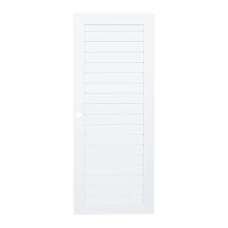 ECO-DOOR ประตูภายนอก UPVC เจาะลูกบิด TLW 80x200 ซม. สีขาว จัดส่งโดย HomePro